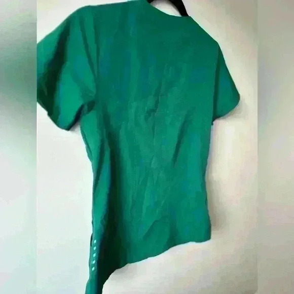 Barco One Scrub Set - 5 Pocket Top XS and Jogger Pants S  EUC Hunter Green - Picture 8 of 16